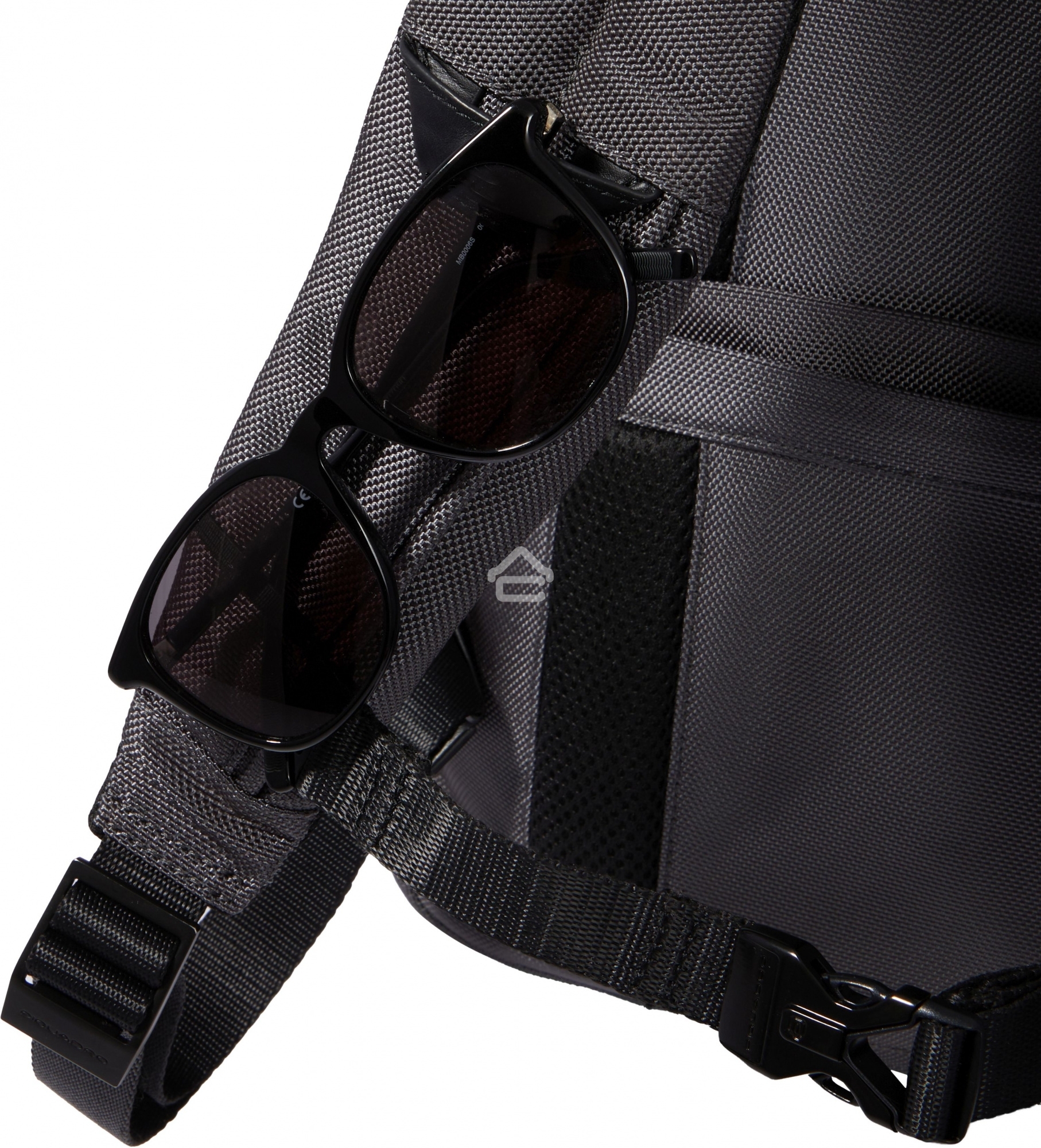 Рюкзак Piquadro Brief2 Special CA3214BR2S/GRN, нейлон/натур.кожа, серый/черный