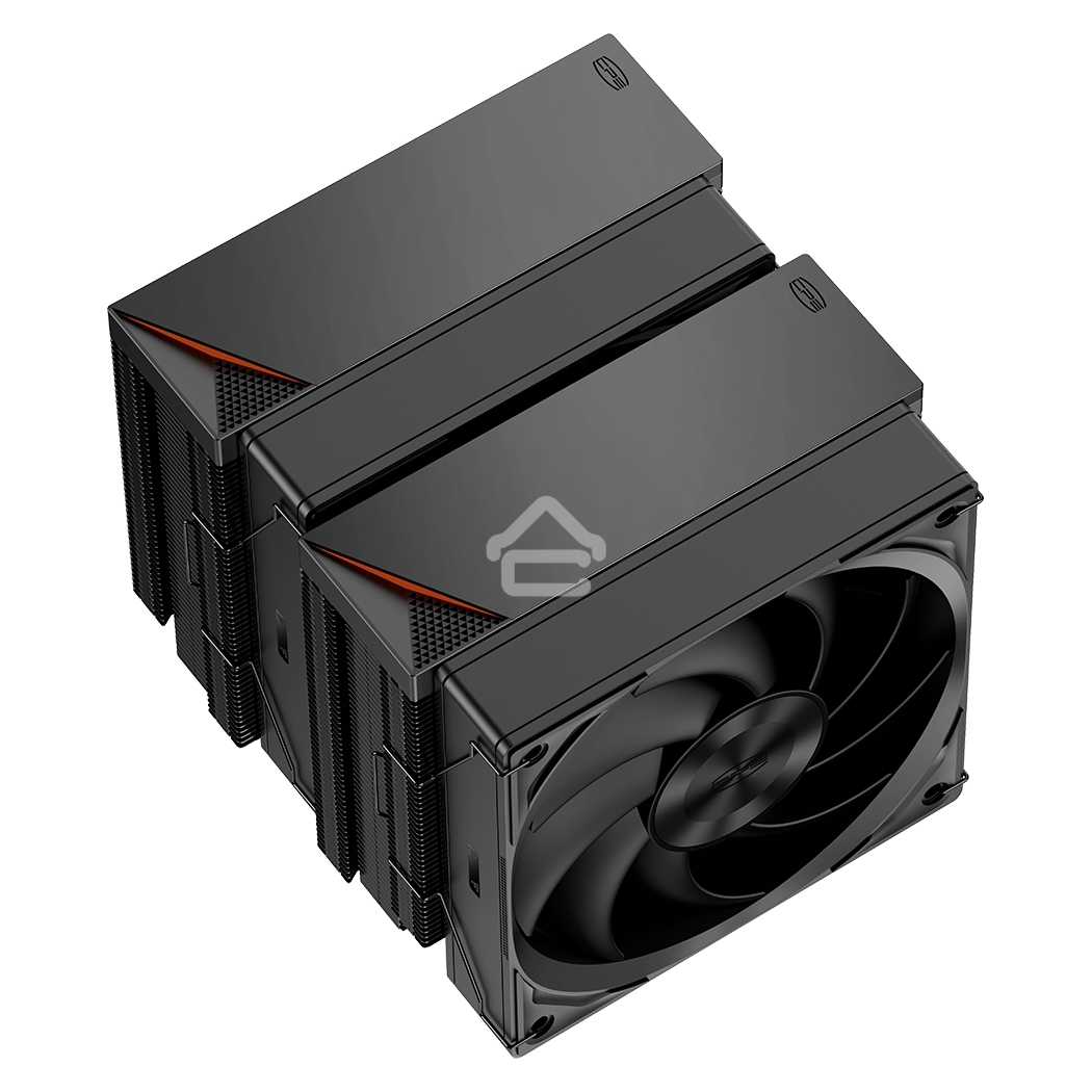 Кулер для процессора PCCooler RZ620 BK (260W, 4-pin PWM, 157.5mm, Al/Cu, 6x6mm, 1x120mm, 86.73CFM, 32dBA, 2200RPM, S: 1851/1700/1200/115X, AM5/AM4, black)