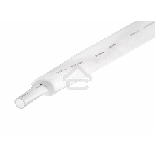 Термоусаживаемая трубка Rexant 22,0/11,0 мм, белая, упаковка 10 шт. по 1 м