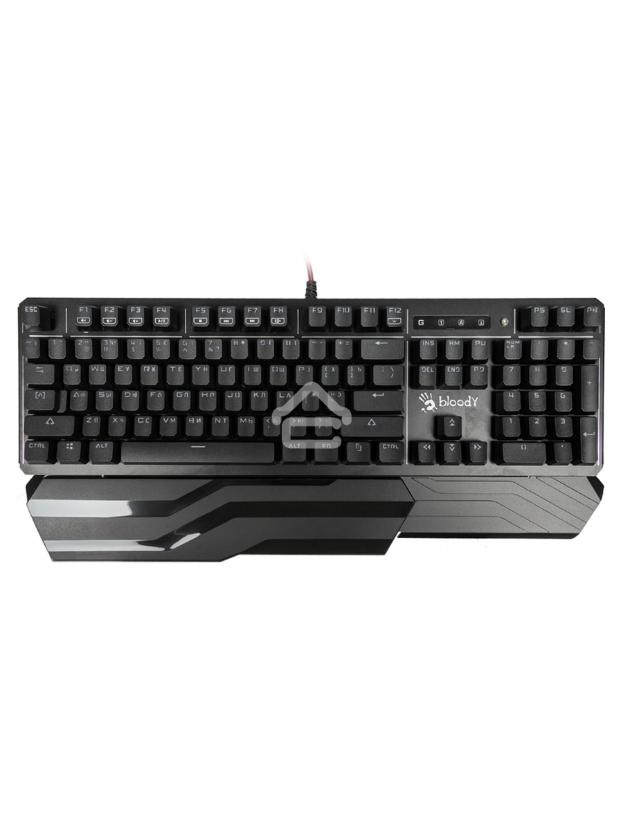 Клавиатура A4 B975 механическая черный USB Gamer LED (подставка для запястий)