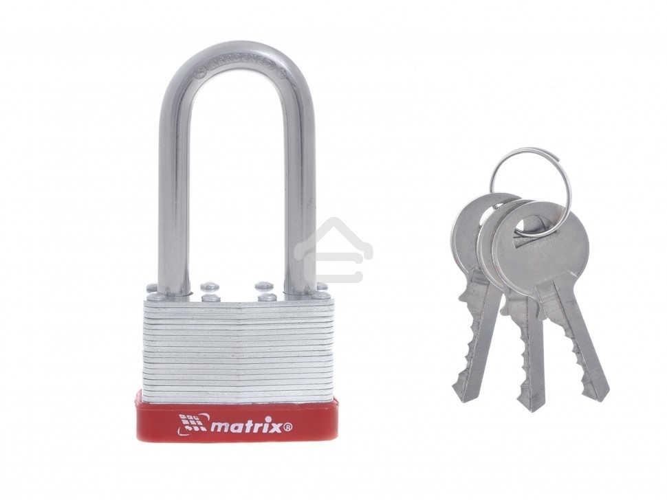 Замок Matrix навесной, 50 мм, удлиненная дужка