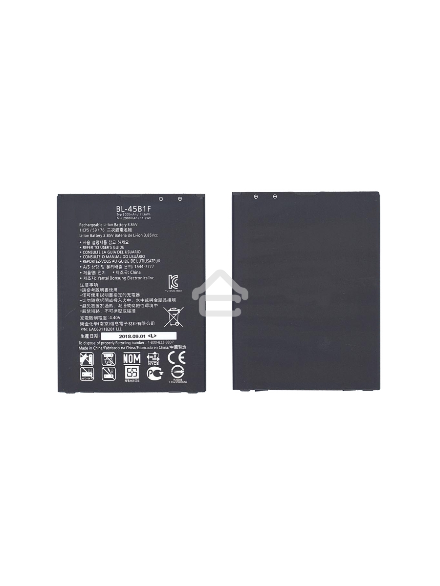 Аккумуляторная батарея BL-45B1F для LG F600, F720S 3000mAh / 11.55Wh 3,85V