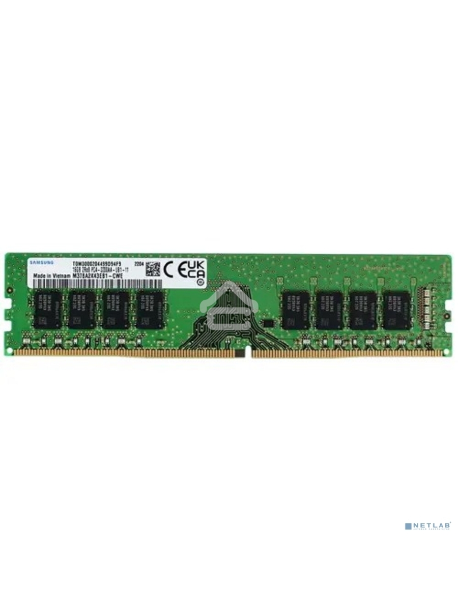 Оперативная память Samsung, DDR4, 16GB (1x16 GB), 3200 MHz, CL22, DIMM, OEM
