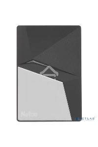 Накопитель внешний  SSD External Netac 2.0Tb Z7S <NT01Z7S-002T-32BK> (USB3.2, up to 550/480MBs, 89х60х11.5mm, Aluminium+Steel+Plastic)