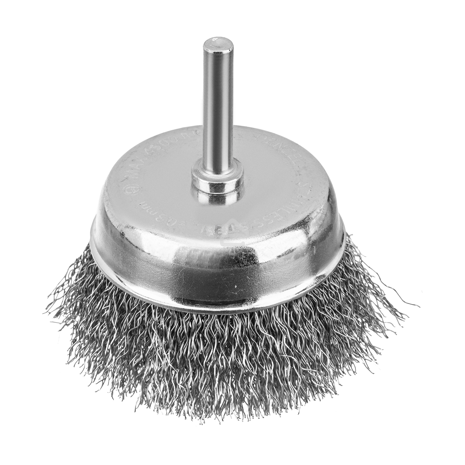 Набор щеток для дрели, 2 Плоские 50-75мм, 3 Чашки 25-50-75мм, шпилька, нерж.вит. проволока Denzel