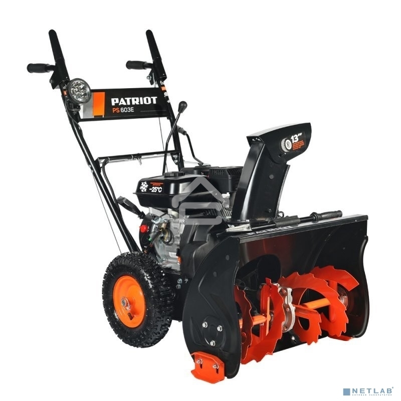Снегоуборщик PATRIOT PS 603 LED 426109603 6,5 л.с.,стартер ручной, ковш 56см. колеса 13