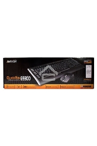 Клавиатура + мышь A4TECH W 9300F USB (черный), 2.4G наноприемник