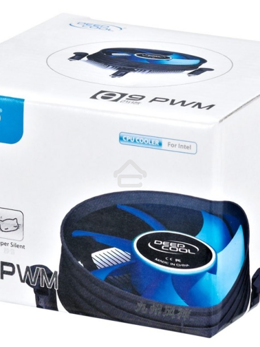 Кулер для процессора DEEPCOOL THETA 9 PWM черный/синий, 92 мм, алюминий, 3200 об/мин, 41.3 дБ, 4 pin, 95 Вт, 46.5 мм