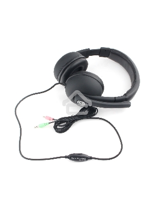 Гарнитура игровая Gembird MHS-G220   черный  soft touch  регулировка громкости  кабель 2м
