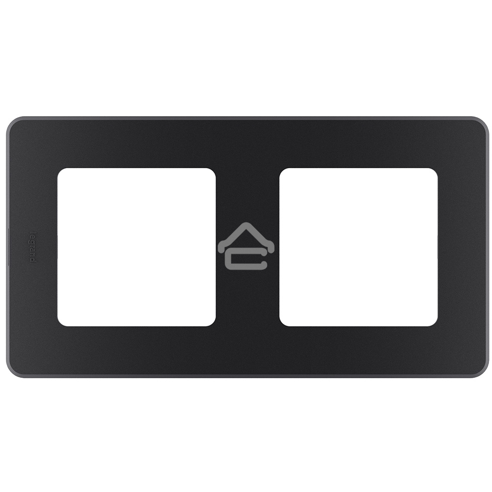 Рамка 2 поста антрацит Inspiria