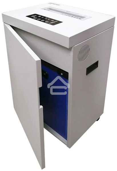 Шредер Office Kit S500 (2х15) белый (секр.P-5)/фрагменты/17лист./50лтр./скрепки/скобы/пл.карты/CD