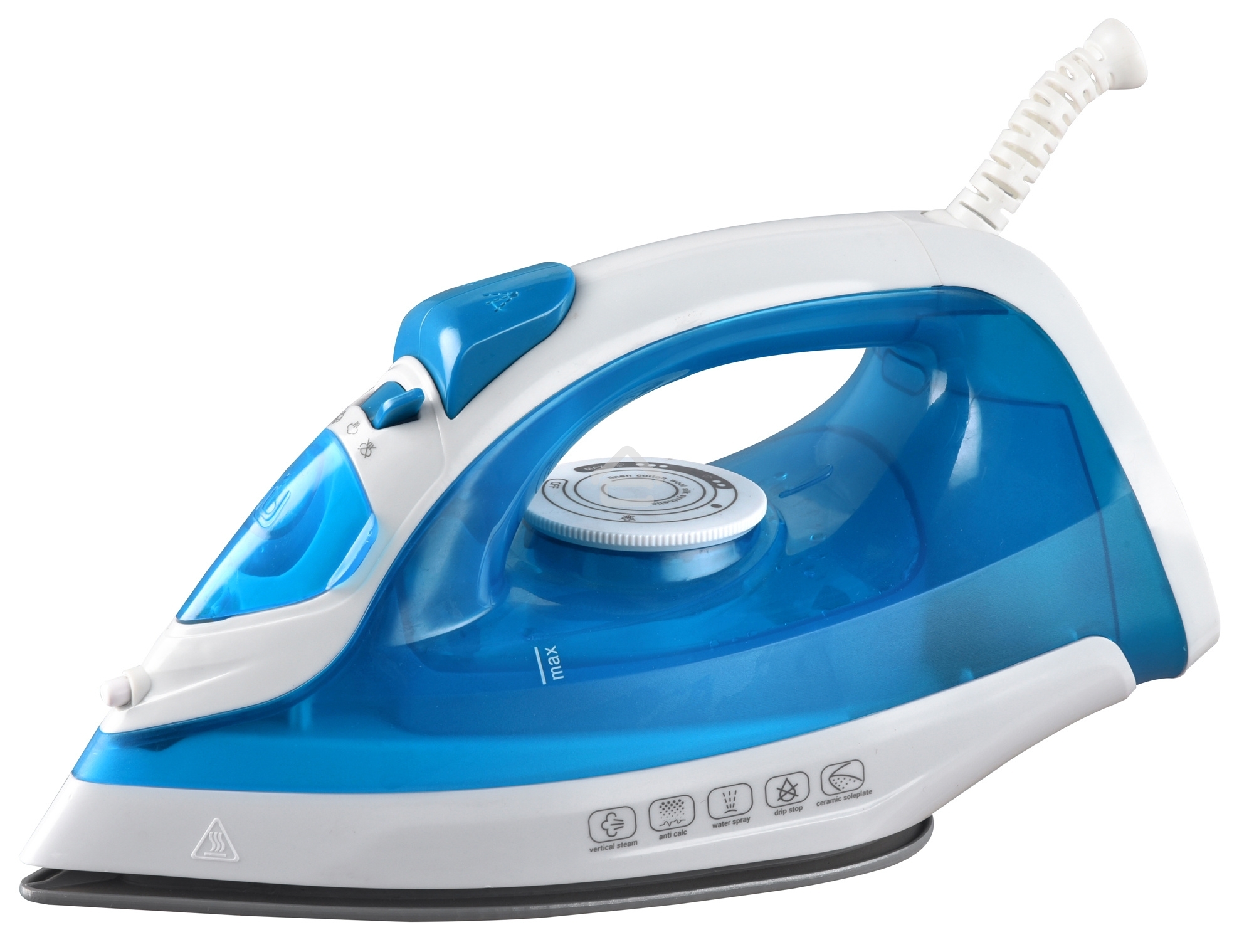 Утюг Starwind SIR2045 1800 Вт голубой/белый