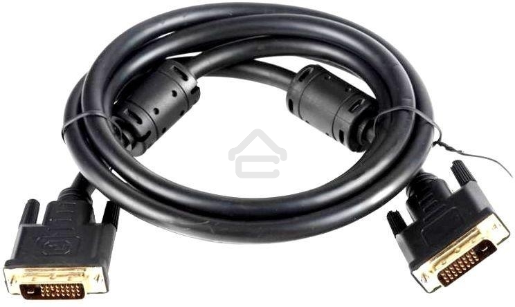 Кабель DVI-D--DVI-D Dual link 25M/25M, экран, феррит.кольца, 1.8м Telecom TCG441D-1.8M