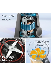 Блендер стационарный Bosch VitaPower Serie 4 MMB6176B 1200Вт черный