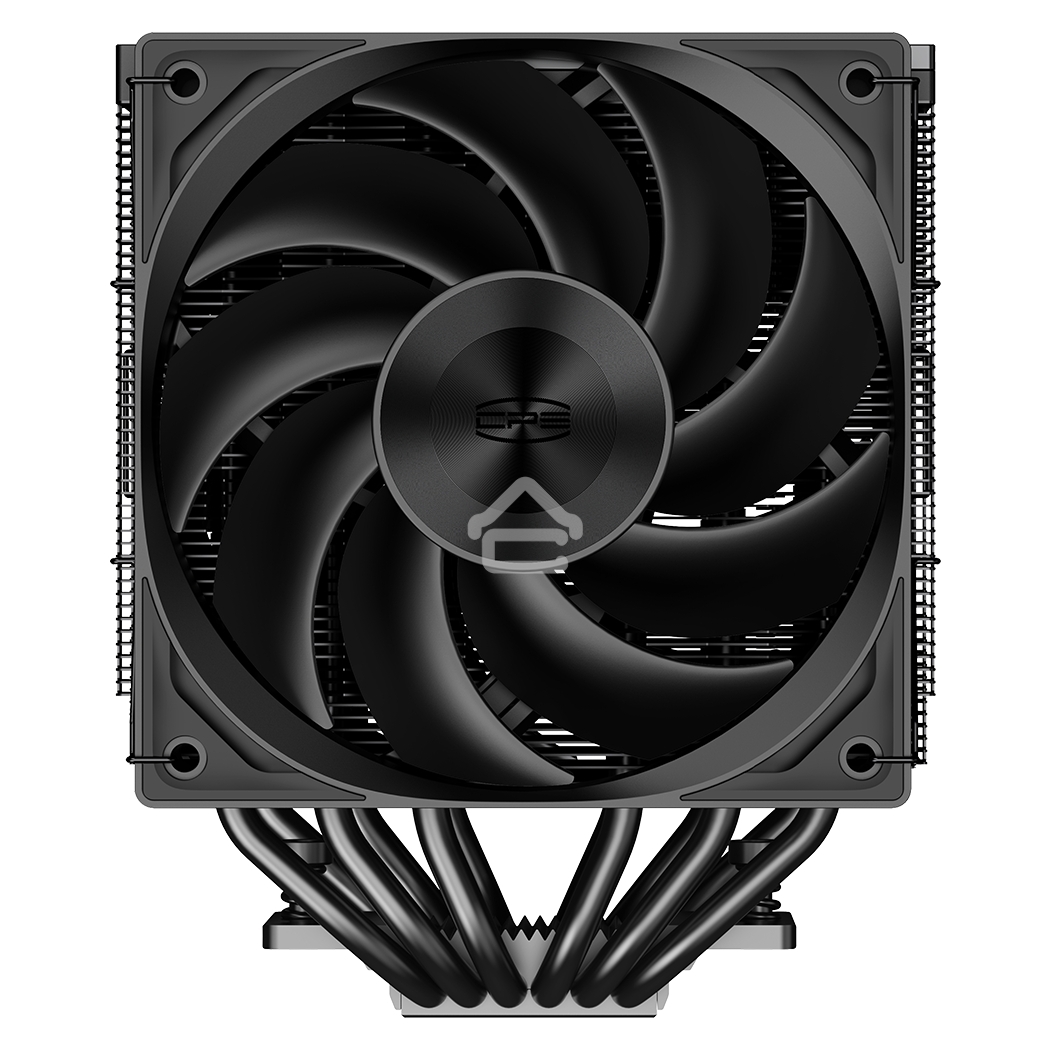 Кулер для процессора PCCooler RZ620 BK (260W, 4-pin PWM, 157.5mm, Al/Cu, 6x6mm, 1x120mm, 86.73CFM, 32dBA, 2200RPM, S: 1851/1700/1200/115X, AM5/AM4, black)