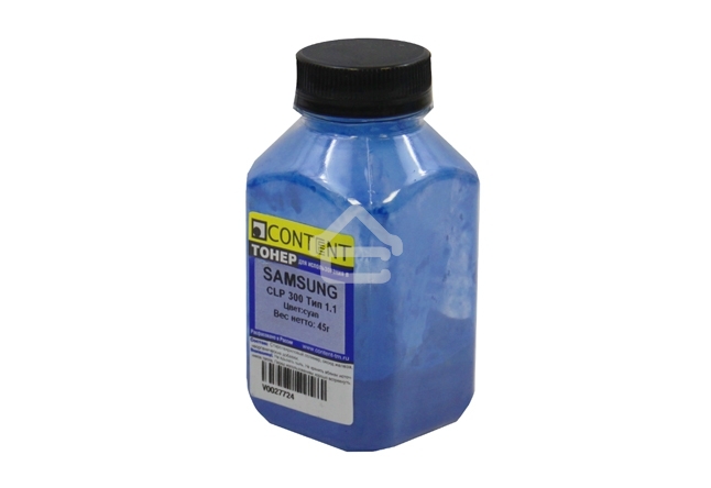 Тонер Samsung CLP 300 (Content) Тип 1.1, C, 45 г, банка