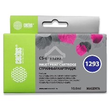 Картридж струйный Cactus CS-EPT1293 (T1293) пурпурный (10 мл) для Epson Stylus Office B42/BX305/BX305F/BX320/BX525/BX625/SX420/SX425