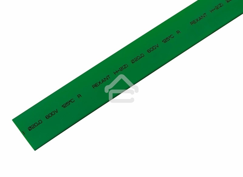 Трубка термоусадочная 20.0/10.0 1м зел. Rexant 22-0003