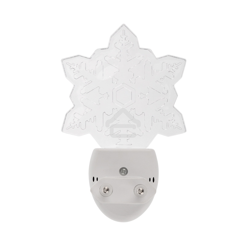 Ночник светодиодный Rexant СНЕЖИНКА ХАМЕЛЕОН свечение мультиколор 7 цветов, 230 В