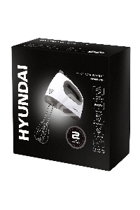Миксер ручной Hyundai HYM-H4501 500Вт белый/серый