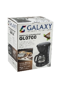 Кофеварка капельная Galaxy Line GL 0700 черный, исп. кофе - молотый, 0,75 л, 700 Вт.