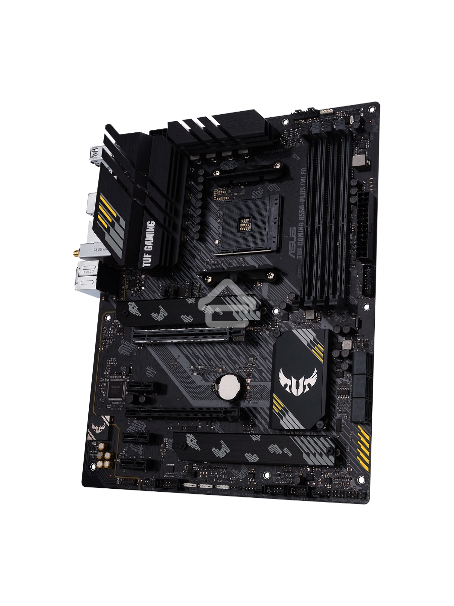 Материнская плата ASUS TUF GAMING B550-PLUS WIFI II, AM4, AMD B550, 4xDDR4, 6xSATA, 2xM.2, 1xPCI-E 3.0 x16, 1xPCI-E 4.0 x16, 3xPCI-E x1, 1xDP, 1xHDMI, 1x 2.5Gb LAN, 2xUSB-A 3.2 Gen 1, 1xUSB-A 3.2 Gen 2, 1xUSB-C 3.2 Gen 2, 3x3.5 мм, 7.1, ATX