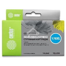 Картридж струйный Cactus CS-CB325N №178XL желтый (14.6 мл.) для HP PhotoSmart B8553/C5383/C6383/D5463