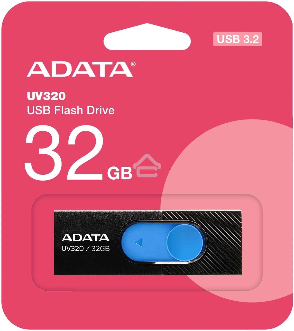 Флешка USB R/W ADATA 32GB AUV320-32G-RBKBL черный/голубой