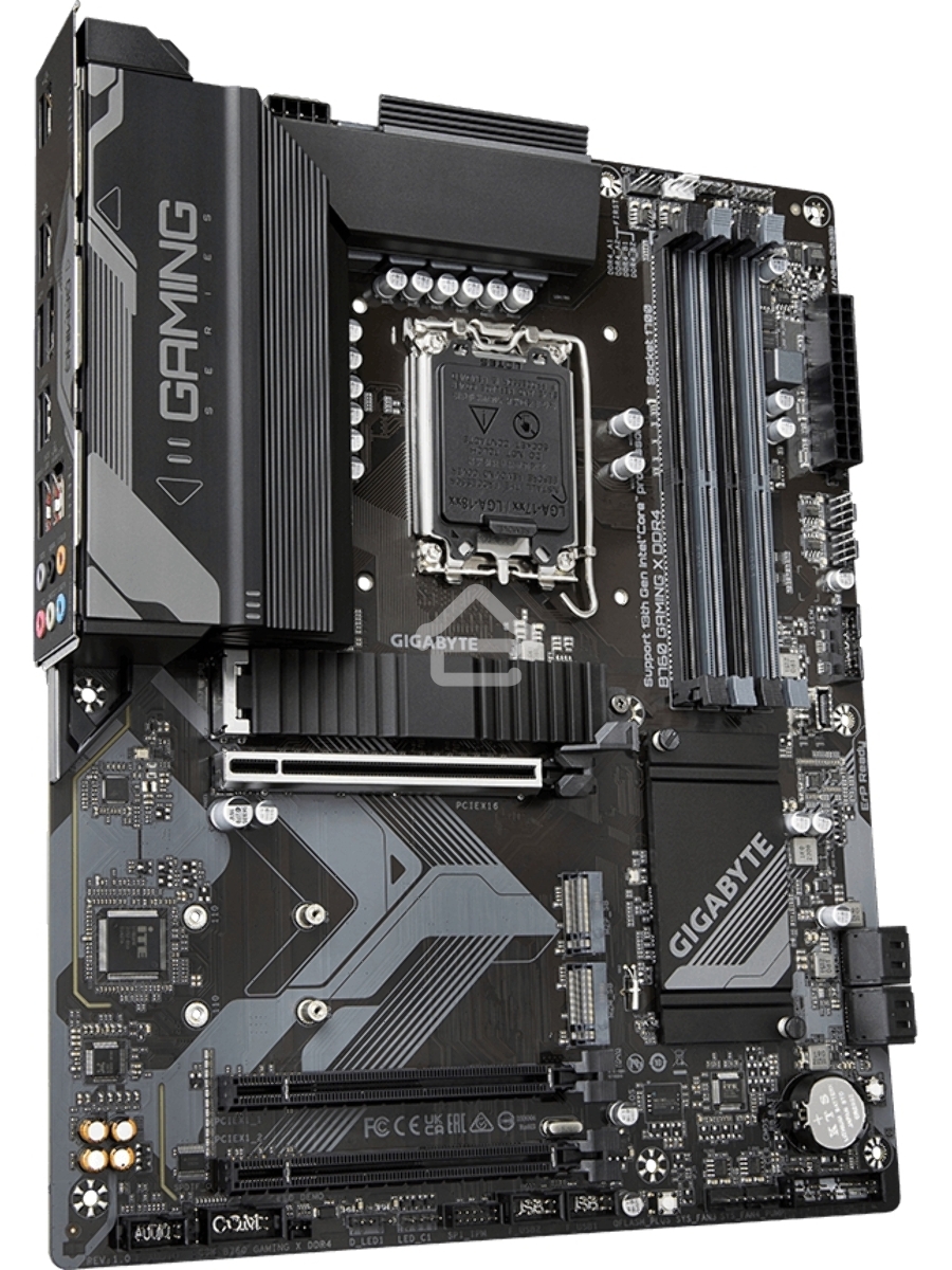 Материнская плата Gigabyte B760 GAMING X DDR4, LGA 1700, Intel B760, 4xDDR4, 4xSATA, 3xM.2, 1xPCIe 4.0 x16, 2xPCIe 3.0 x1, 1xHDMI, 1xDP, 1x 2.5Gb LAN, 1xUSB 3.2 Gen 2, 2xUSB-A 3.2 Gen 1, 5xUSB-A 2.0, 6x3.5 мм, 7.1, ATX