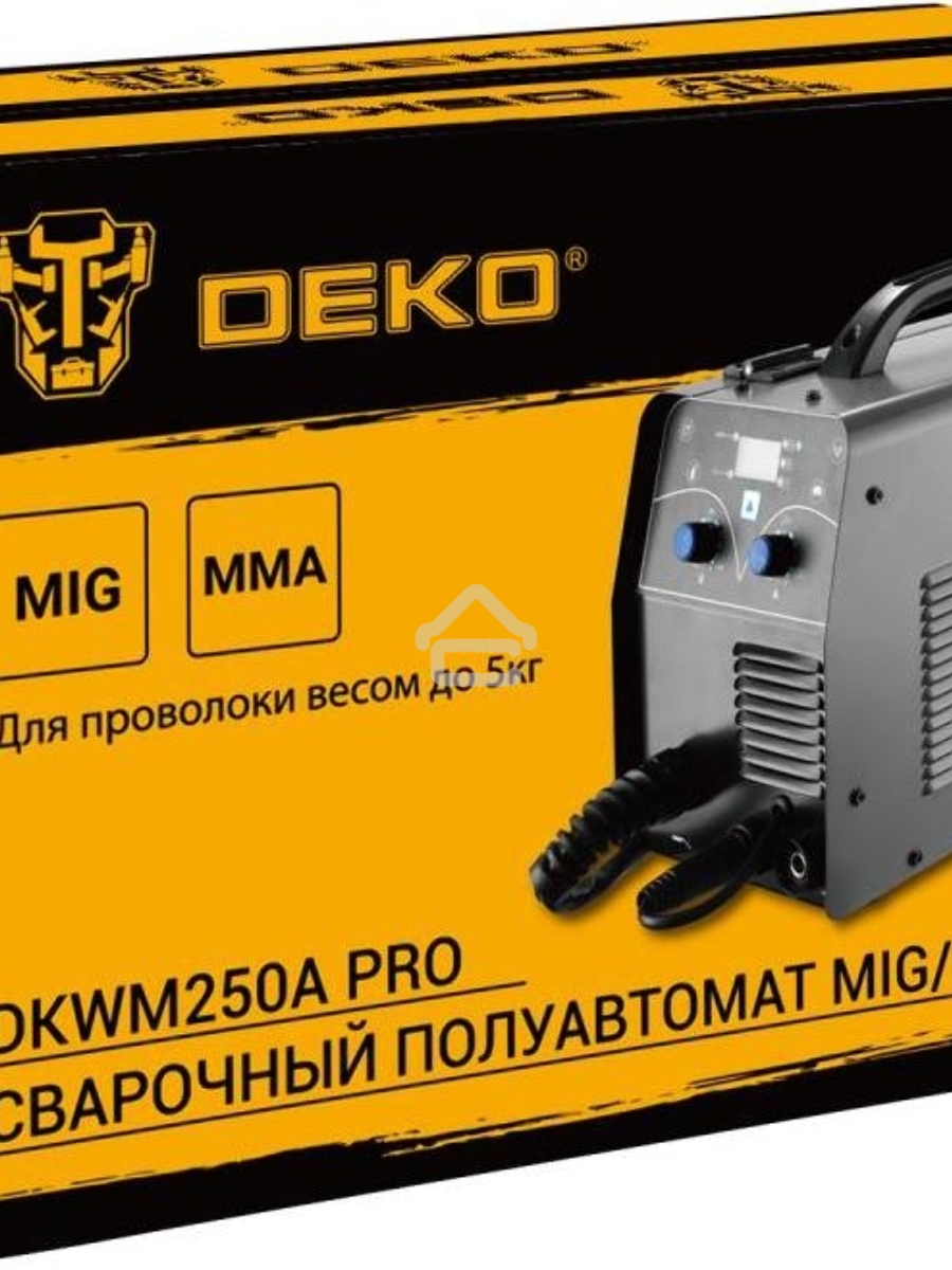 Сварочный полуавтомат Deko DKWM250A MIG-MAG/ММА 7кВт