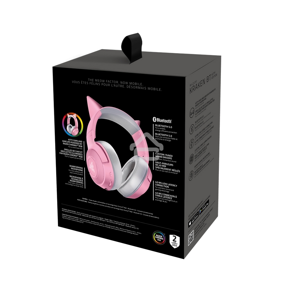 Гарнитура Razer Razer Kraken Kitty BT V2 - Quartz Ed. Headset/Razer Kraken Kitty BT V2 - Quartz Ed. Headset