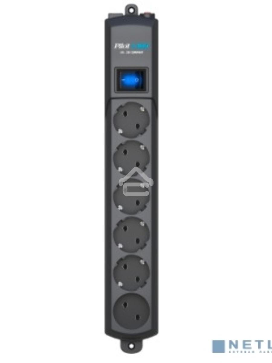 Сетевой фильтр Surge protector Pilot S Max (5 euros + 1GP), 15A/3.5kVA, automatic, 1.8 m, graphite