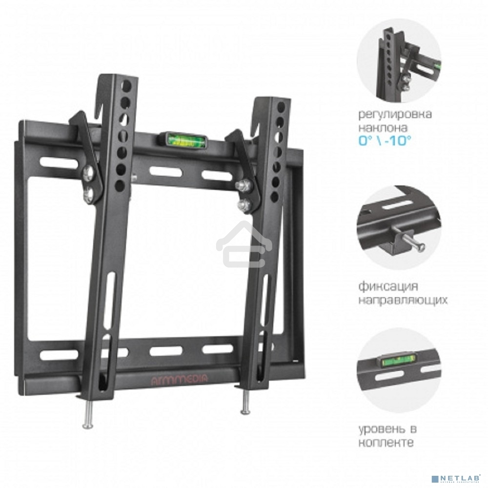 Кронштейн для телевизора Arm Media STEEL-6 черный, 15