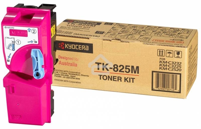 Картридж лазерный Kyocera TK-825M (1T02FZBEU0) пурпурный для KM-C2520/C2525E/C3225/C3232/3232E/C4035E 7000 стр.