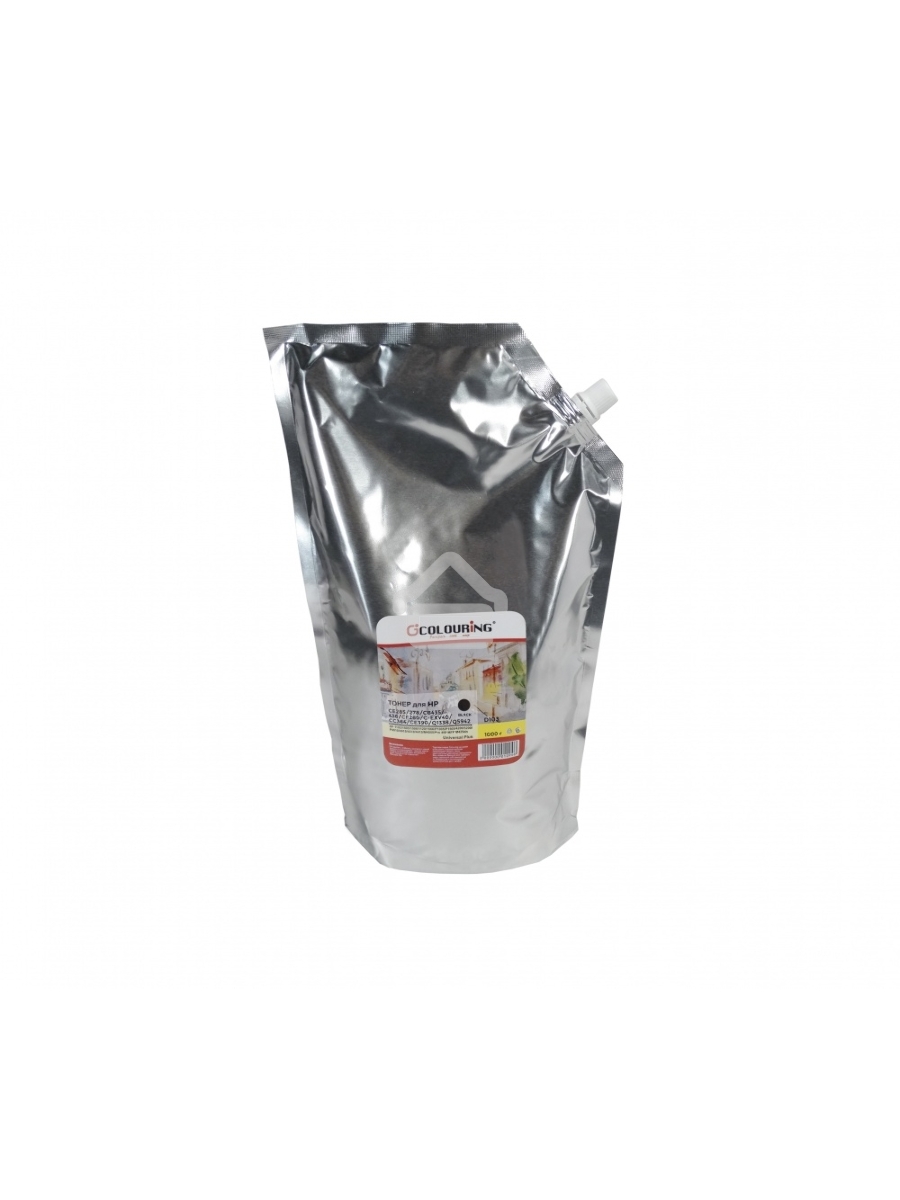 Тонер CG-CE285/278/CB435/436/CF280/C-EXV40/CC364/CE390/Q1338/Q5942 для HP 1102/1505/1506/1120/1566/P1005/P1505/4200/5200/P4010/4015/4510/4515/M4555/Pro 400 MFP M425dn 1000гр Colouring Universal Plus Фасовка РФ SOFT