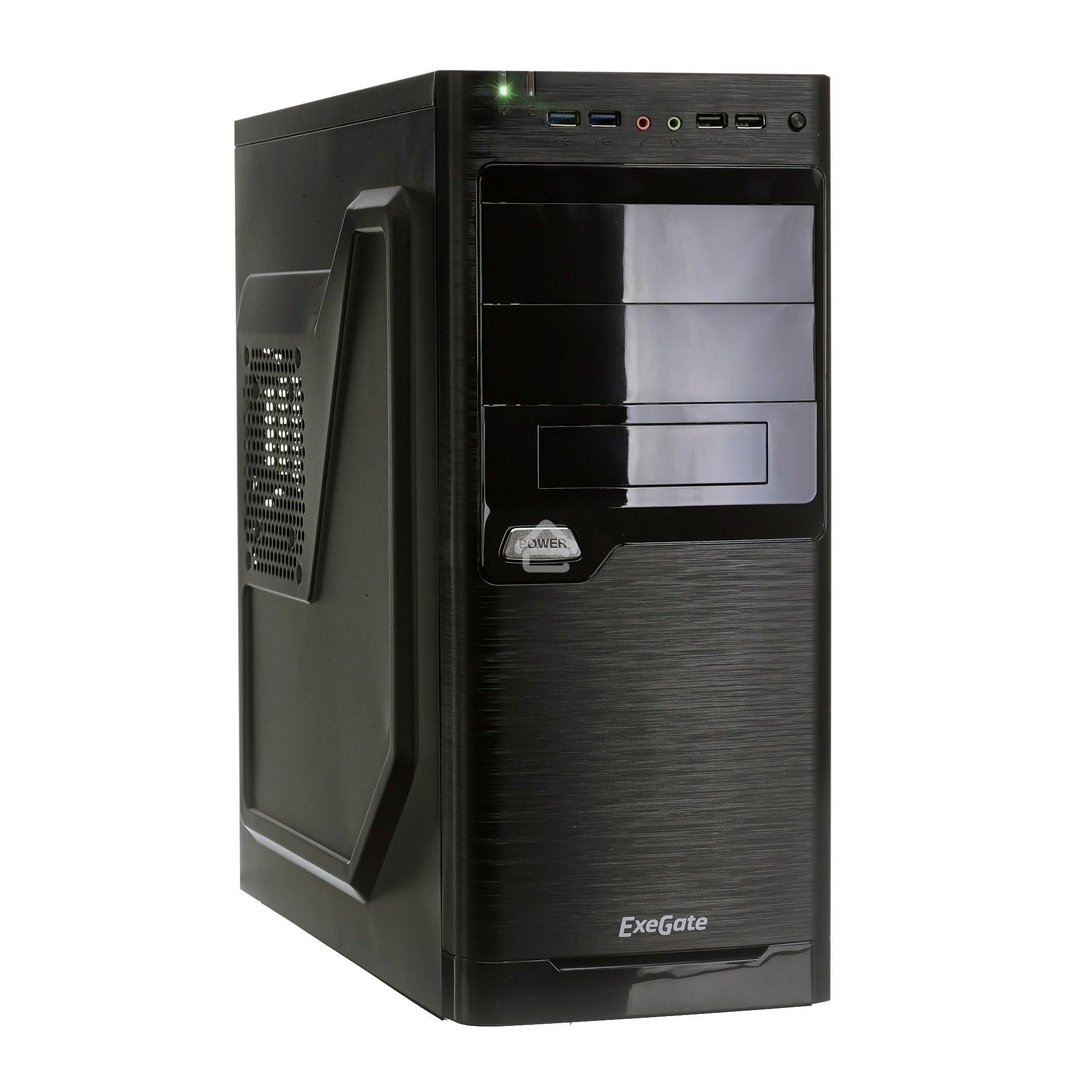 Компьютерный корпус Miditower ExeGate XP-330U EX272731RUSMiditowerXP-330U Black, ATX, <без БП>, 2*USB+2*USB3.0, Audio