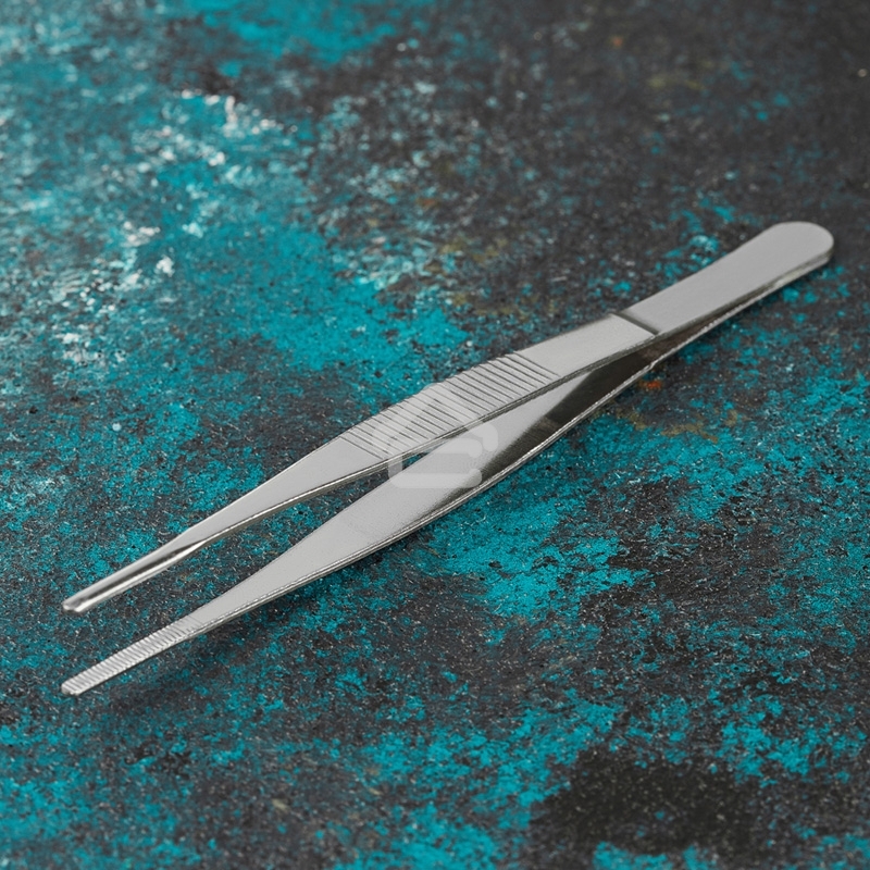 Пинцет прямой Rexant рифленый 160 мм (блистер)