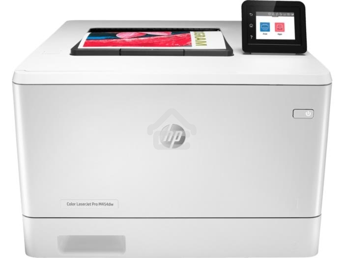 Принтер лазерный HP Color LaserJet Pro M454dw (W1Y45A#B19), А4, цветной, печ. до 27 стр/мин., 600 x 600 dpi, USB, RJ-45, Wi-Fi, BlueTooth, Air Print, Mopria