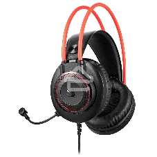 Наушники с микрофоном A4 Bloody G200 черный/красный 2м мониторные оголовье (G200 AUX3.5-4PIN +USB)