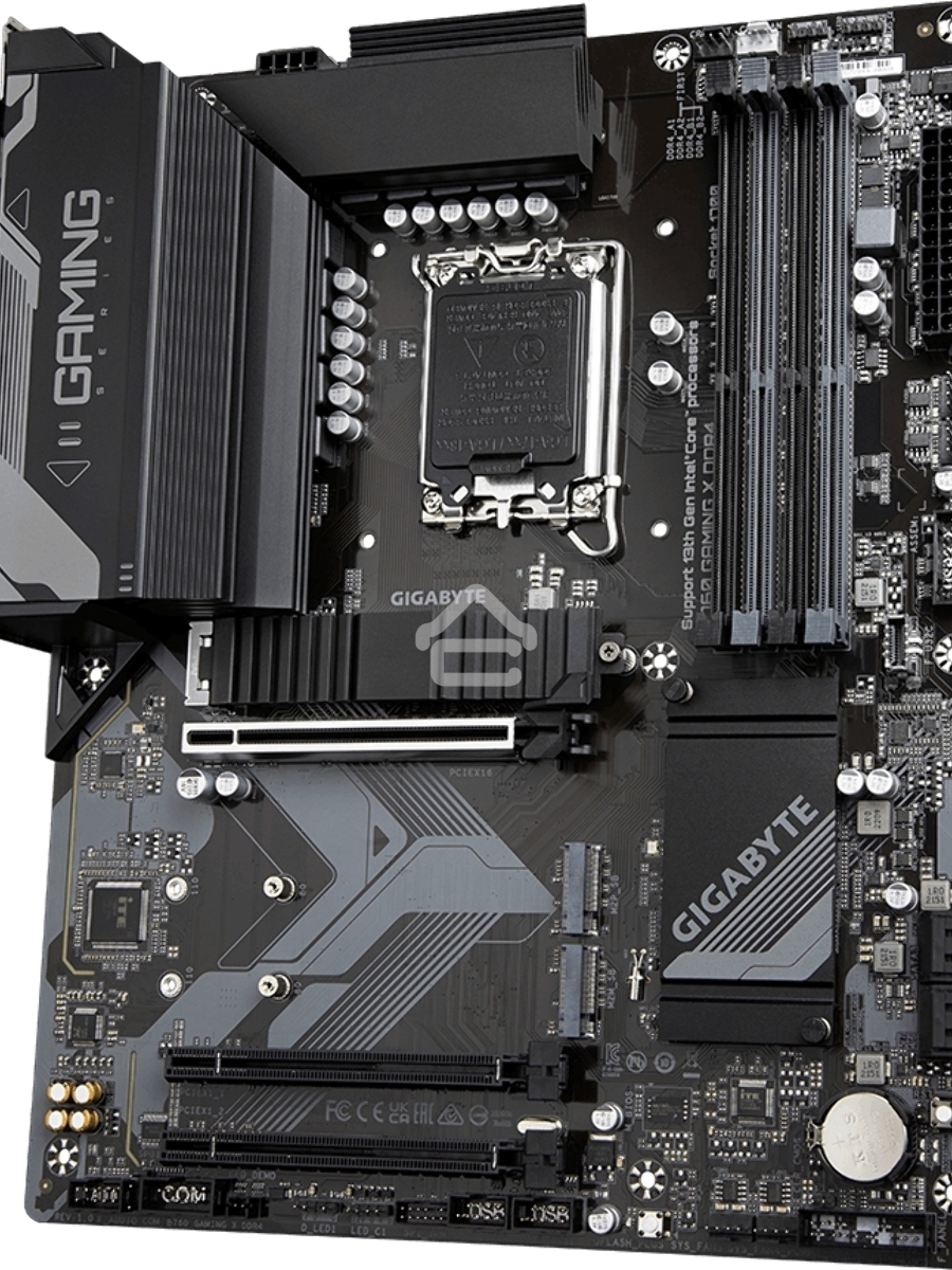 Материнская плата Gigabyte B760 GAMING X DDR4, LGA 1700, Intel B760, 4xDDR4, 4xSATA, 3xM.2, 1xPCIe 4.0 x16, 2xPCIe 3.0 x1, 1xHDMI, 1xDP, 1x 2.5Gb LAN, 1xUSB 3.2 Gen 2, 2xUSB-A 3.2 Gen 1, 5xUSB-A 2.0, 6x3.5 мм, 7.1, ATX