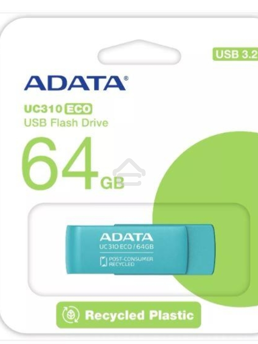 Флеш диск ADATA USB3 64GB GREEN UC310E-64G-RGN