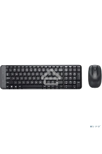 Клавиатура + мышь Logitech MK220 клав:черный мышь:черный USB беспроводная