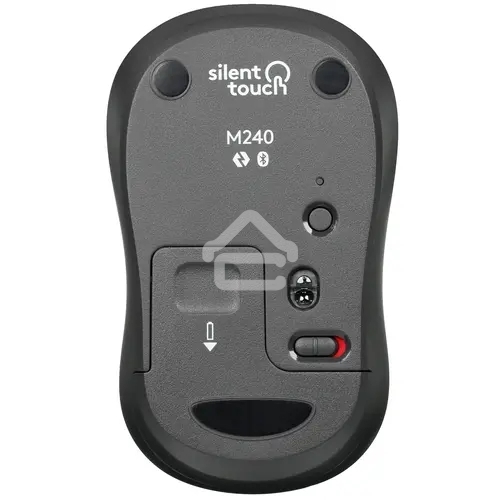 Мышь беспроводная Logitech M240 SILENT графитовый, 4000 dpi, Bluetooth, кнопки - 3