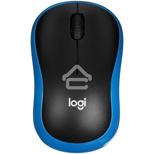Мышь беспроводная Logitech M185 синий, 1000 dpi, радиоканал, USB, кнопки - 3