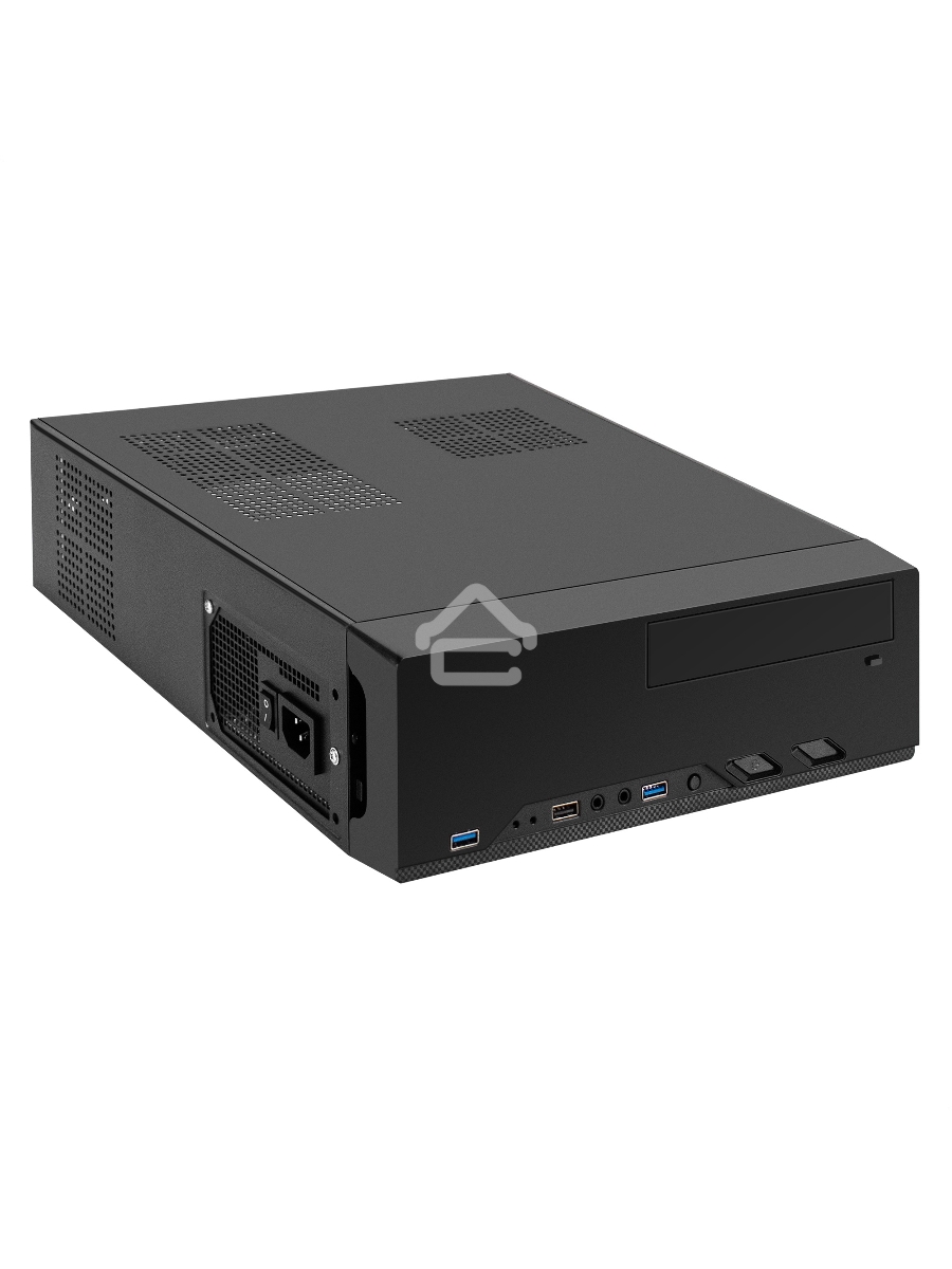 Компьютерный корпус Desktop ExeGate MI-208U2 (mini-ITX/mATX, без БП, 1*USB+2*USB3.0, аудио, черный)