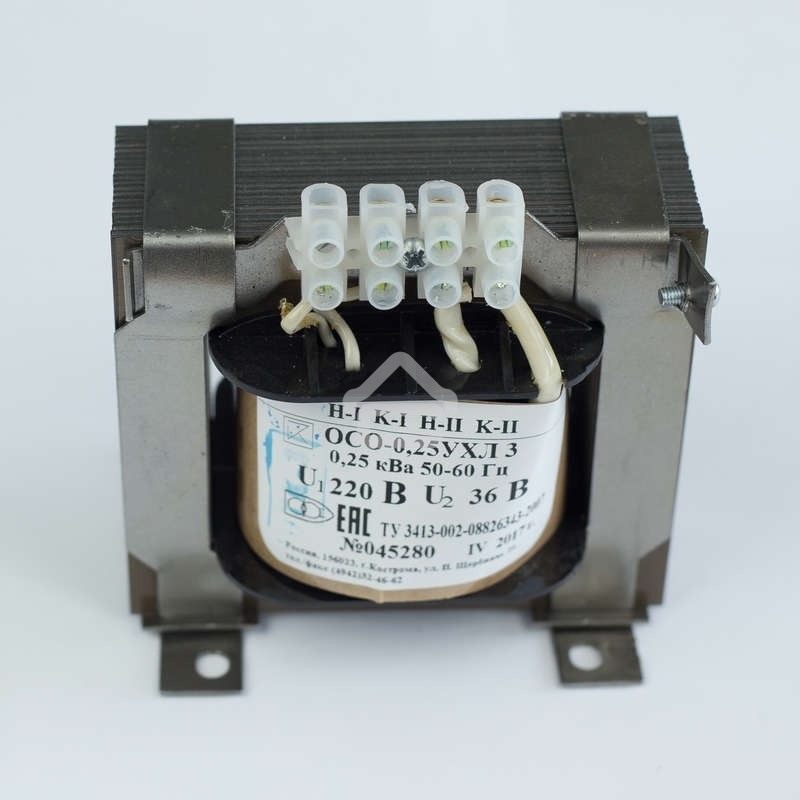 Трансформатор ОСО-0.25-09 220/36В УХЛ3 Кострома ОС0000002365