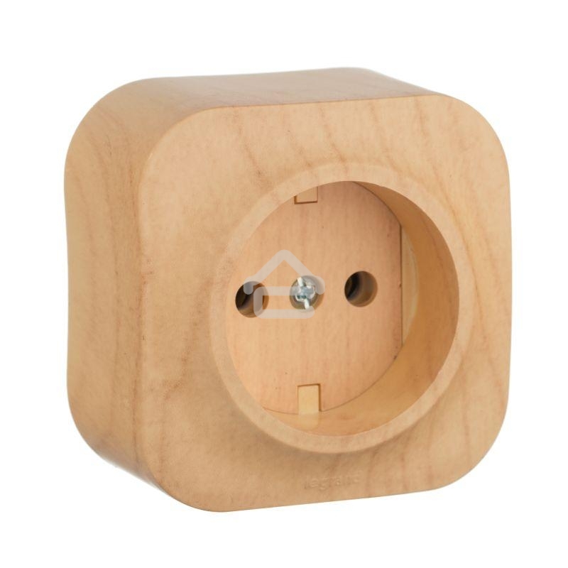 Розетка без заземления без шторок Legrand 782270 (Дерево)