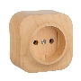 Розетка без заземления без шторок Legrand 782270 (Дерево)