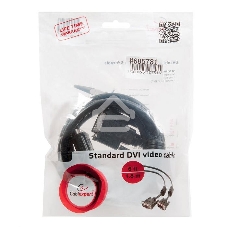 Кабель DVI-D single link Gembird/Cablexpert, 19M/19M, 1.8м, черный, экран, феррит.кольца, пакет (CC-DVI-BK-6)