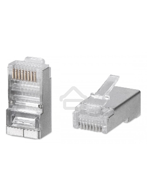 Коннектор WRline (WR-8P8C-5E-SH) FTP кат.5E RJ45 прозрачный (упак.:100шт)